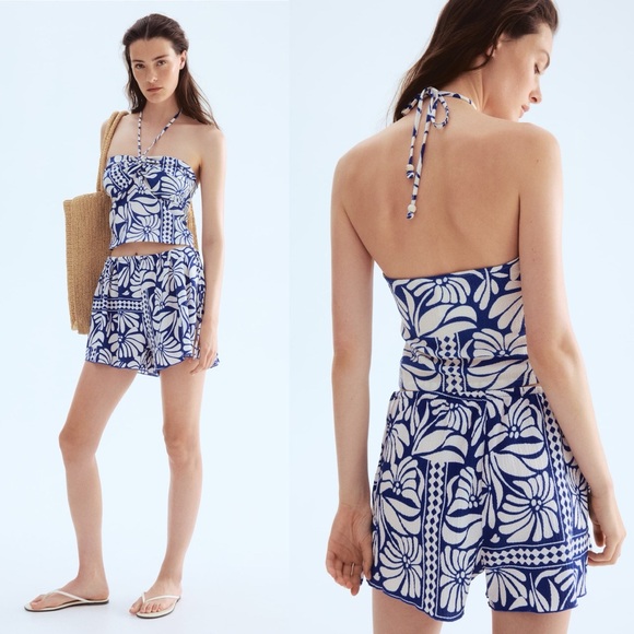 H&M Crinkled Jersey Shorts XXL NWT - Picture 2 of 11